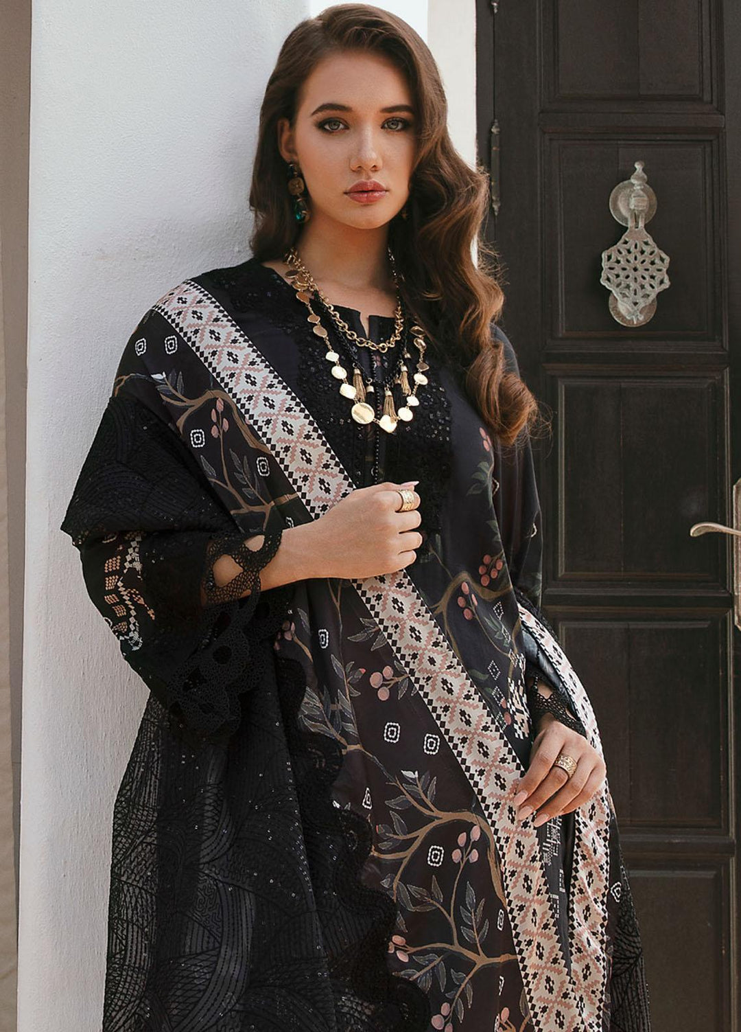 Maya By Nureh Embroidered Swiss Lawn Suits Unstitched 3 Piece NU23ML NS-68 - Luxury Summer Collection