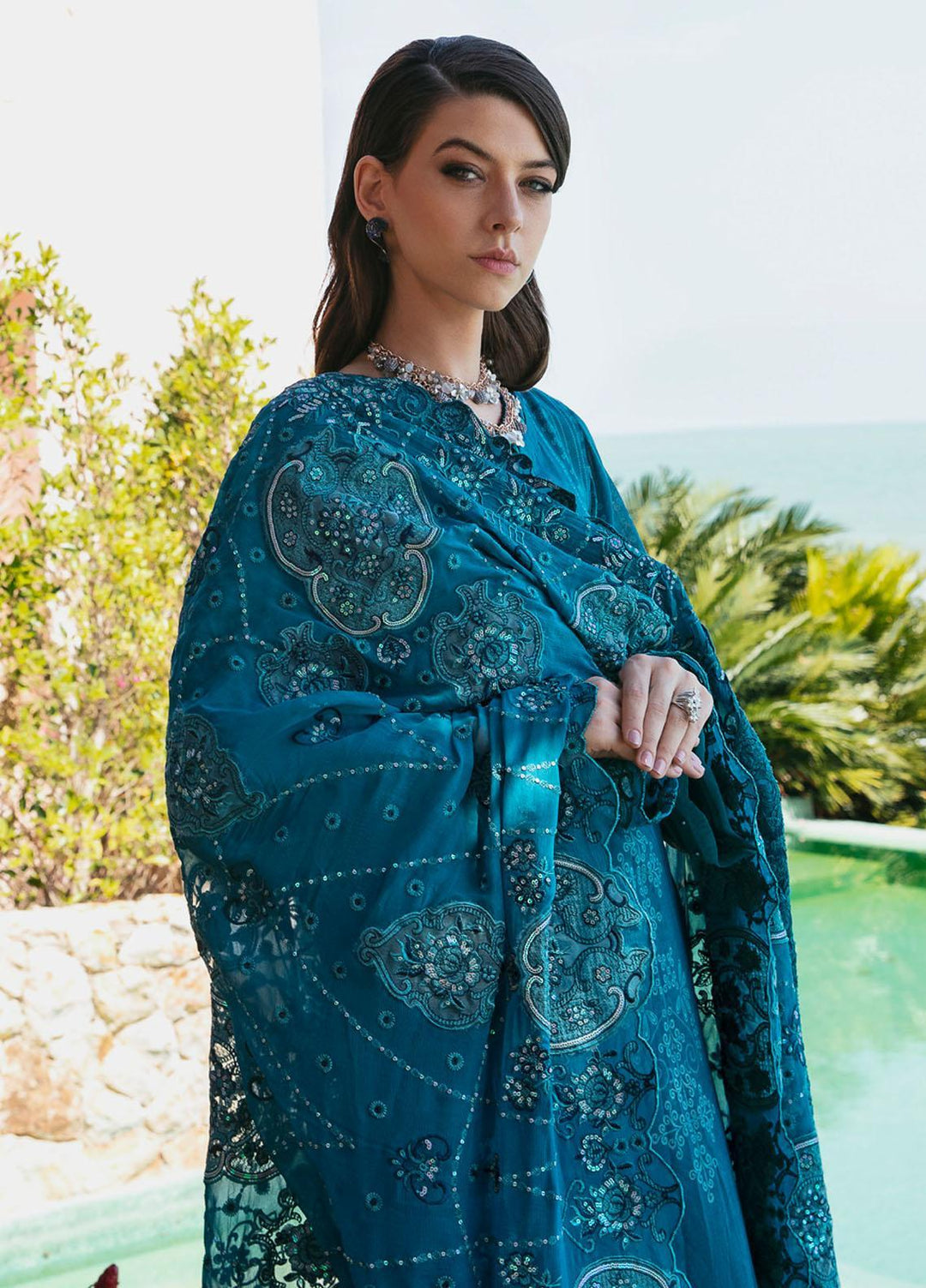 Maya By Nureh Embroidered Swiss Lawn Suits Unstitched 3 Piece NU23ML NS-69 - Luxury Summer Collection