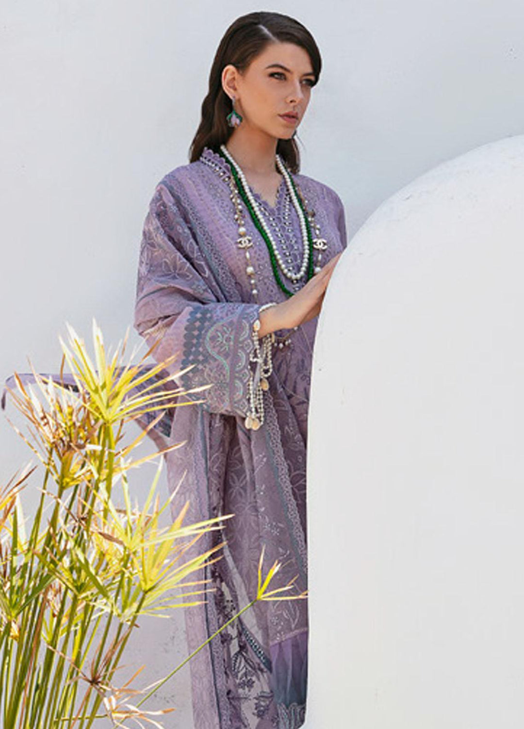 Maya By Nureh Embroidered Swiss Lawn Suits Unstitched 3 Piece NU23ML NS-70 - Luxury Summer Collection