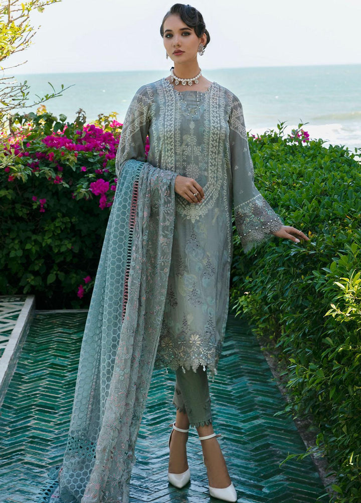 Maya By Nureh Embroidered Swiss Lawn Suits Unstitched 3 Piece NU23ML NS-71 - Luxury Summer Collection