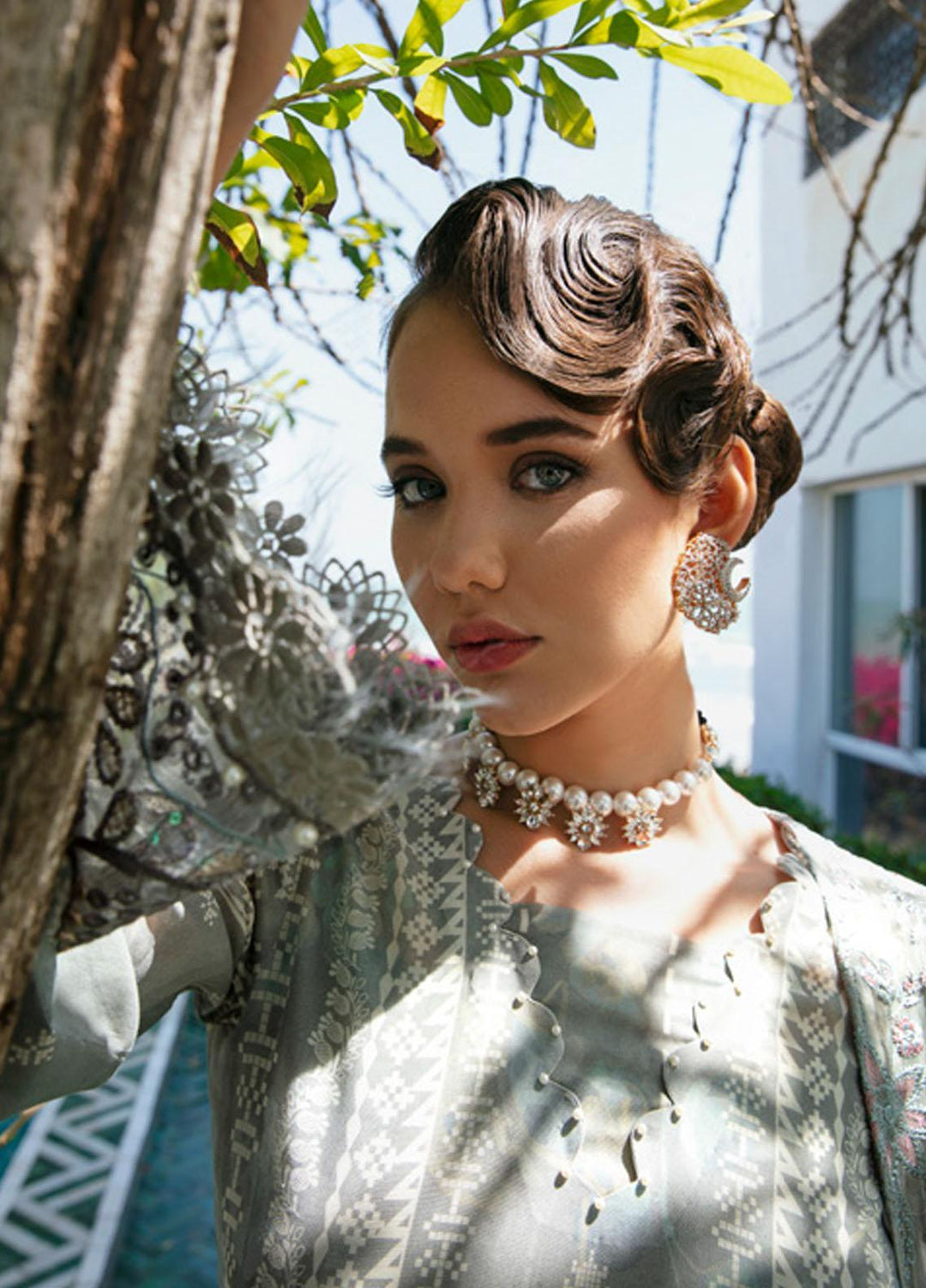 Maya By Nureh Embroidered Swiss Lawn Suits Unstitched 3 Piece NU23ML NS-71 - Luxury Summer Collection