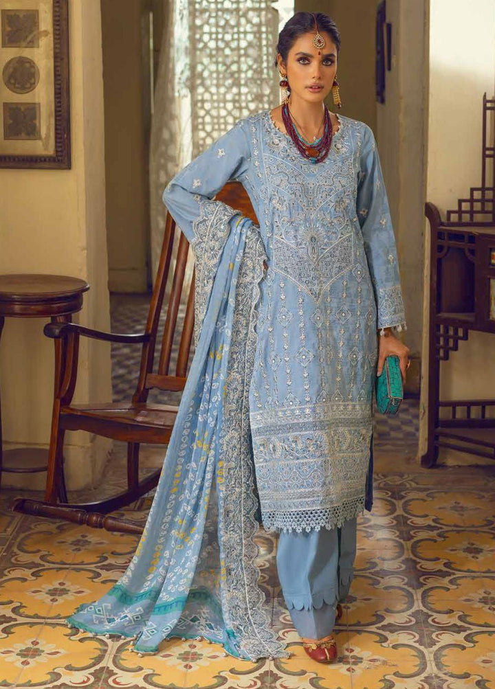 Maya By Nureh Embroidered Lawn Suits Unstitched 3 Piece NU22MF NJ-32 - Festive Collection