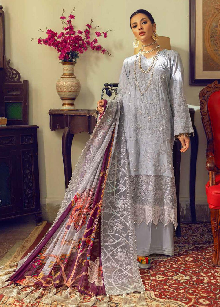 Maya By Nureh Embroidered Lawn Suits Unstitched 3 Piece NU22MF NJ-35 - Festive Collection