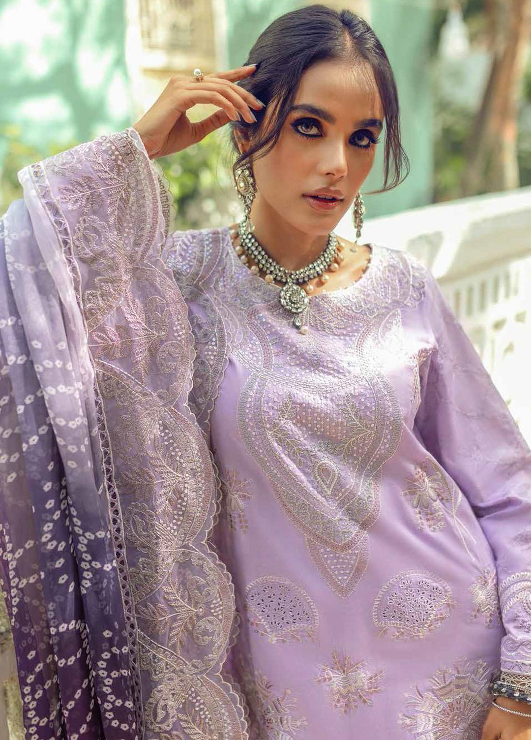 Maya By Nureh Embroidered Lawn Suits Unstitched 3 Piece NU22MF NJ-36 - Festive Collection