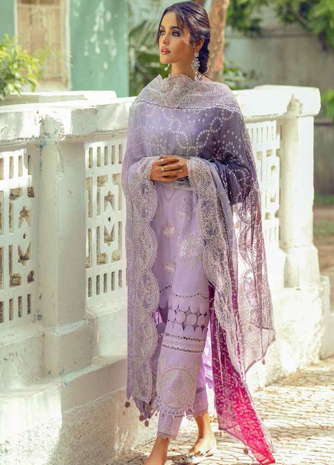 Maya By Nureh Embroidered Lawn Suits Unstitched 3 Piece NU22MF NJ-36 - Festive Collection
