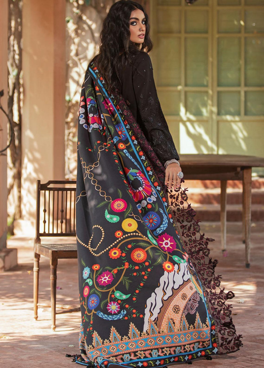 Maya by Nureh Embriodered Slub Khaddar Suits Unstitched 3 Piece NU21MK NW-35 SUREELI - Winter Collection