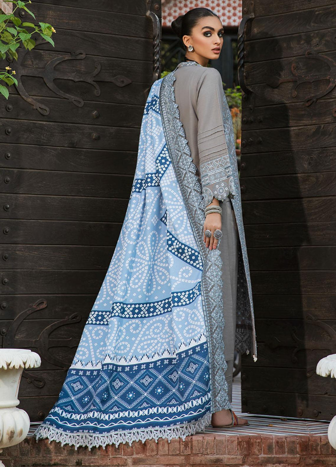 Maya by Nureh Embriodered Slub Khaddar Suits Unstitched 3 Piece NU21MK NW-36 AFROZ - Winter Collection