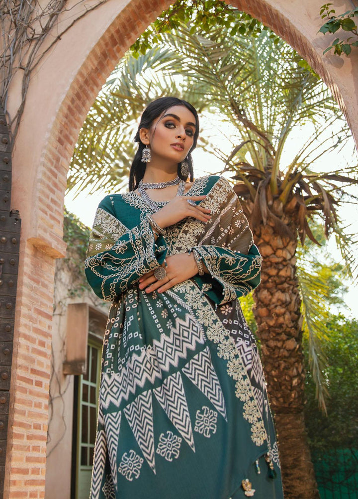Maya by Nureh Embriodered Slub Khaddar Suits Unstitched 3 Piece NU21MK NW-40 MOKOSH - Winter Collection