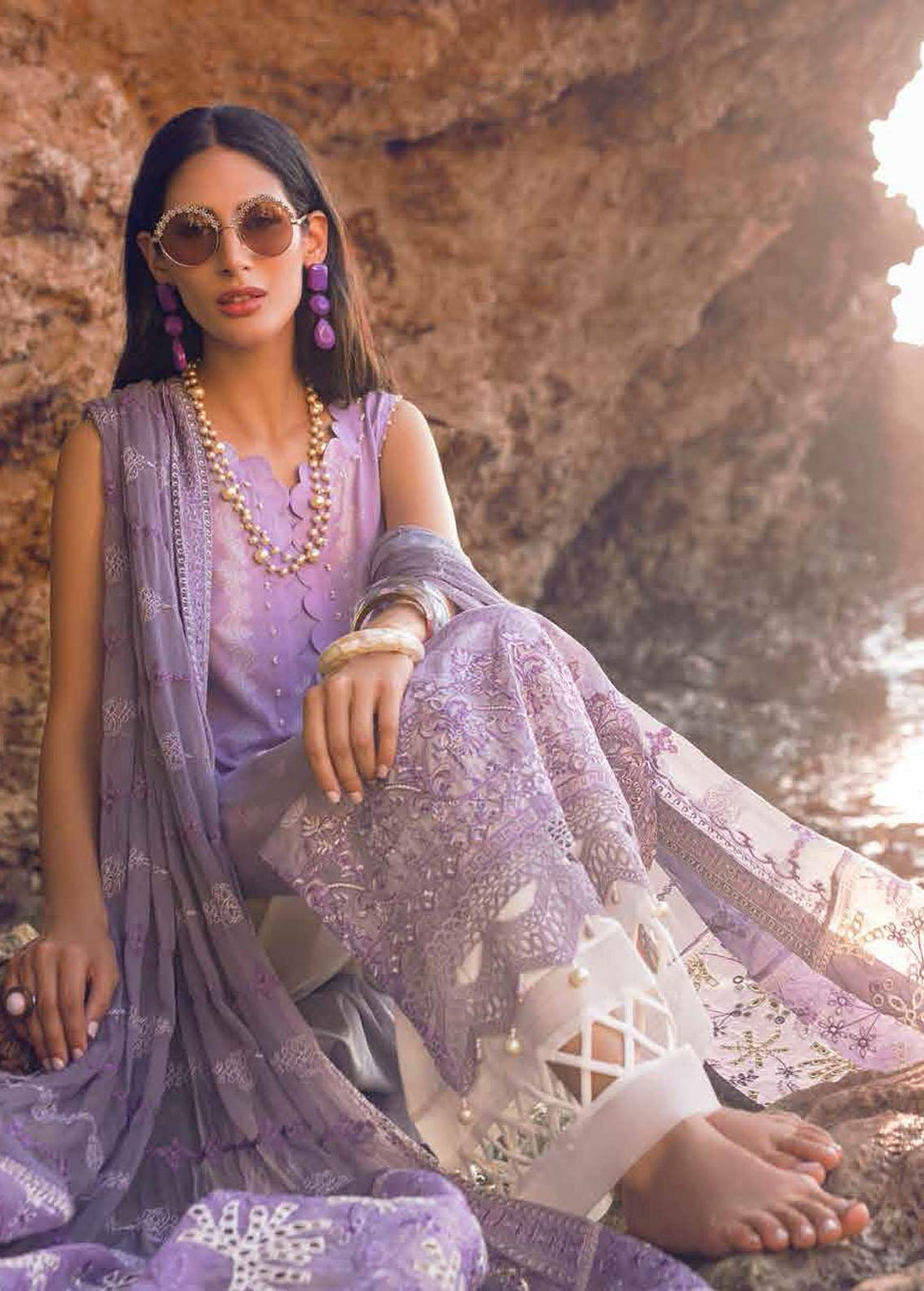 Maya By Nureh Embroidered Lawn Suits Unstitched 3 Piece NU22MU NS-56 - Summer Collection