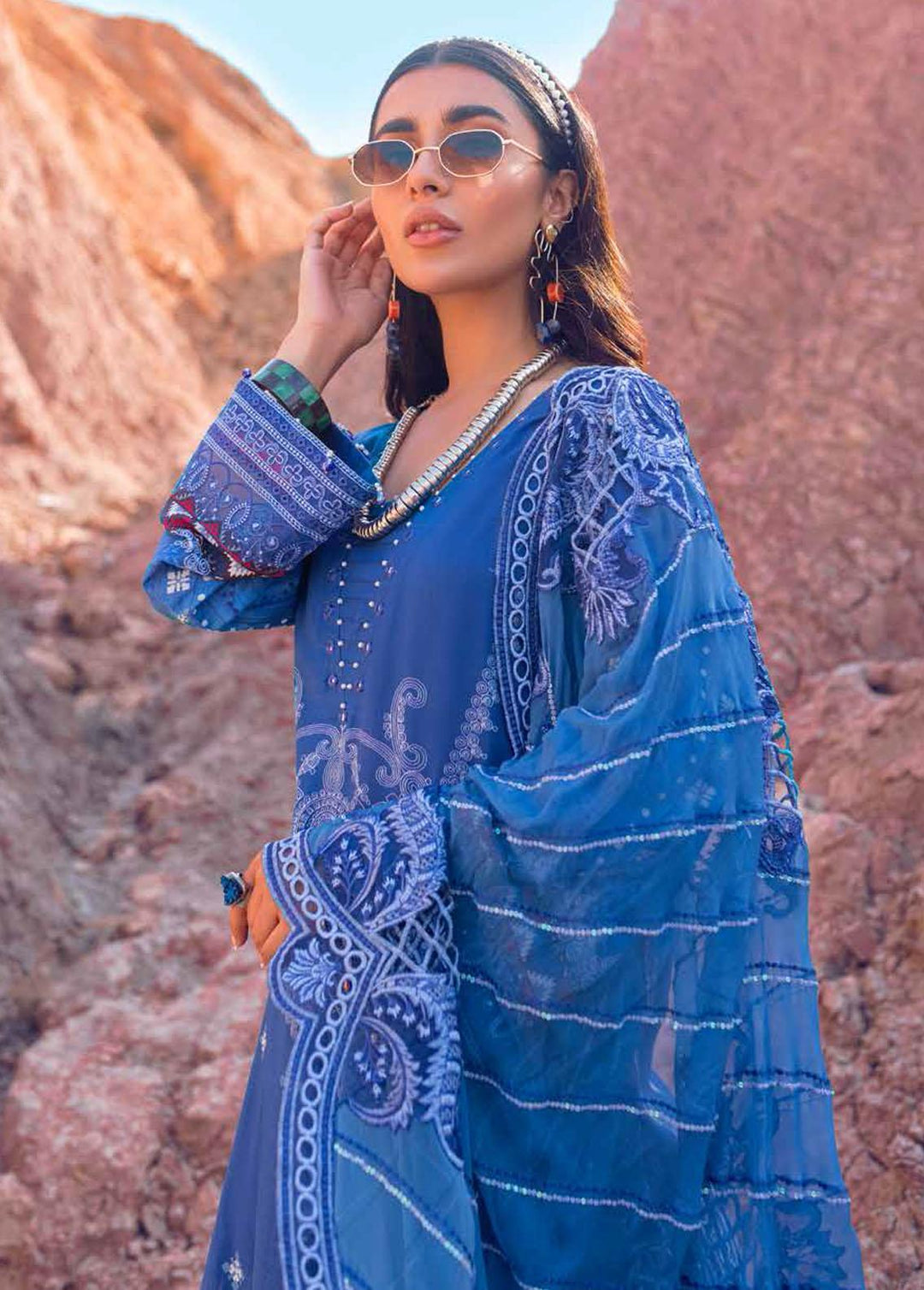 Maya By Nureh Embroidered Lawn Suits Unstitched 3 Piece NU22MU NS-60 - Summer Collection