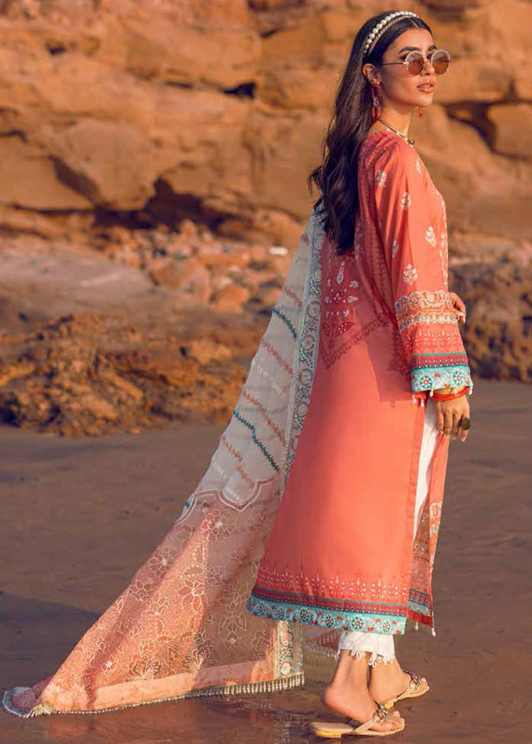 Maya By Nureh Embroidered Lawn Suits Unstitched 3 Piece NU22MU NS-62 - Summer Collection