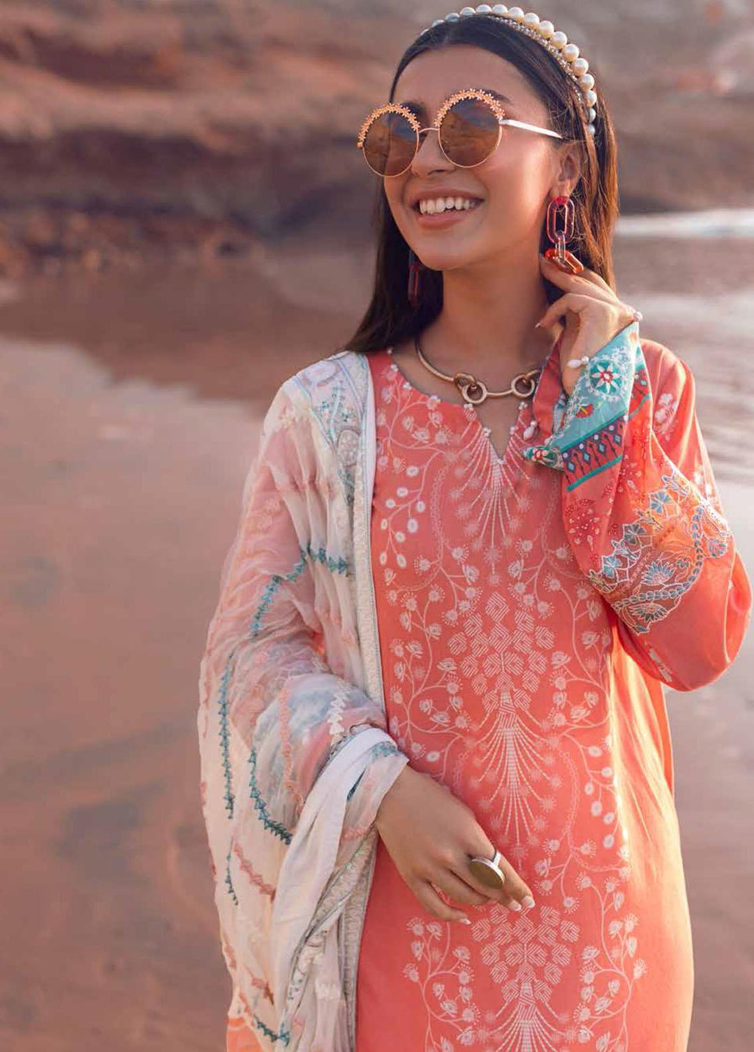 Maya By Nureh Embroidered Lawn Suits Unstitched 3 Piece NU22MU NS-62 - Summer Collection