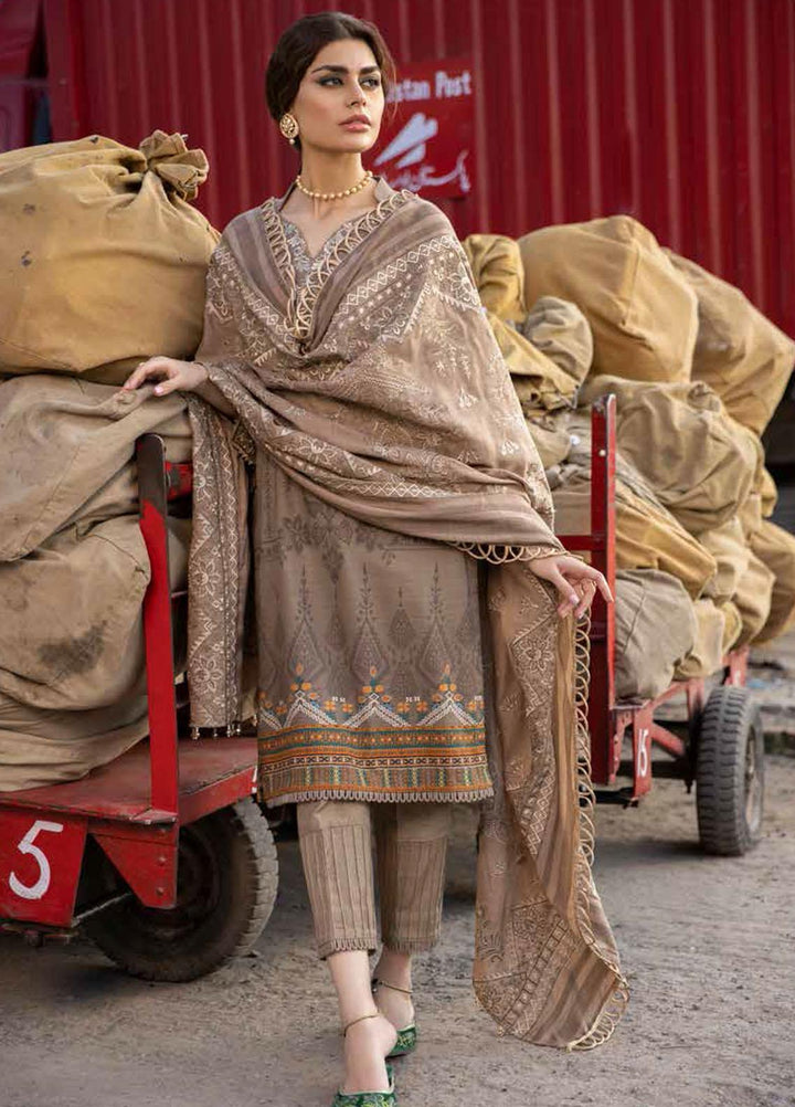 Maya by Nureh Embroidered Slub Khaddar Suits Unstitched 3 Piece NU21MW NW-45 - Winter Collection