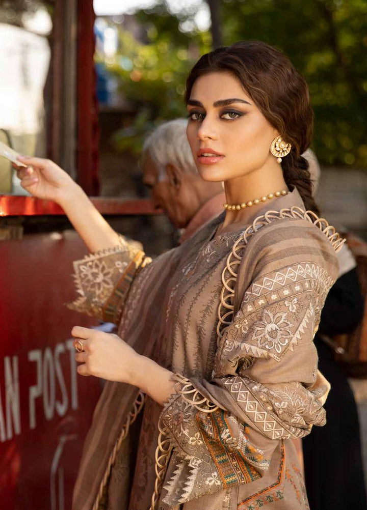 Maya by Nureh Embroidered Slub Khaddar Suits Unstitched 3 Piece NU21MW NW-45 - Winter Collection
