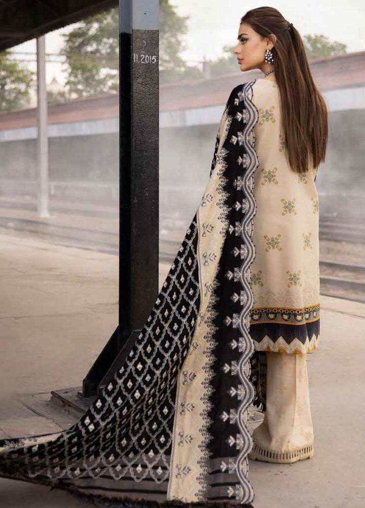 Maya by Nureh Embroidered Slub Khaddar Suits Unstitched 3 Piece NU21MW NW-47 - Winter Collection