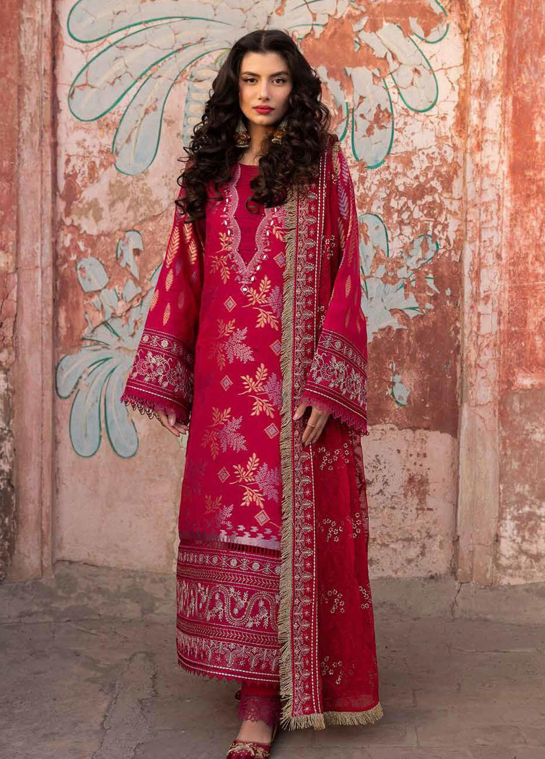 Maya By Nureh Embroidered Lawn Suits Unstitched 3 Piece NU24MY NJ-89 - Summer Collection