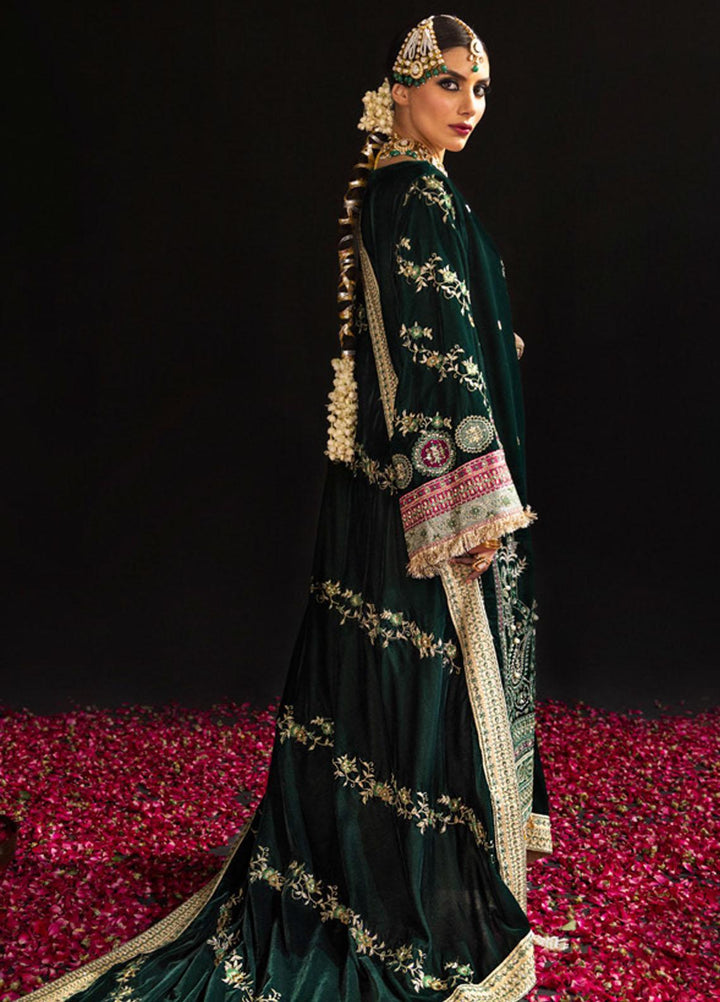 Maya By Nureh Embroidered Velvet Suits Unstitched 3 Piece NU23MV NS-99 - Luxury Collection
