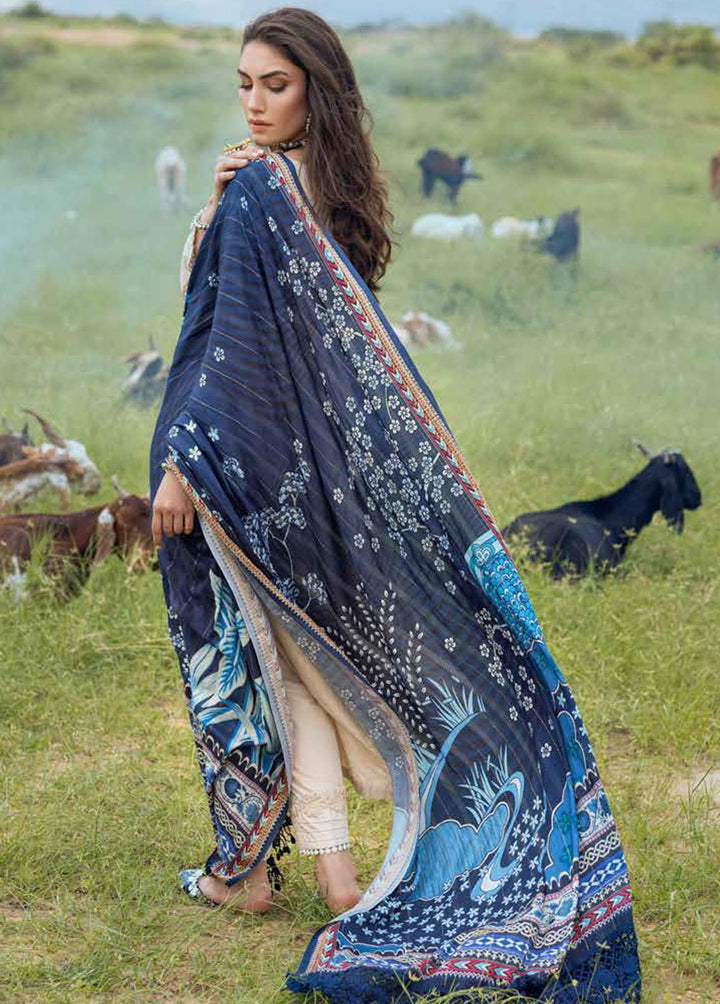 Maya Heerni By Nureh Embroidered Linen Suits Unstitched 3 Piece NU22MH NW-61 - Winter Collection