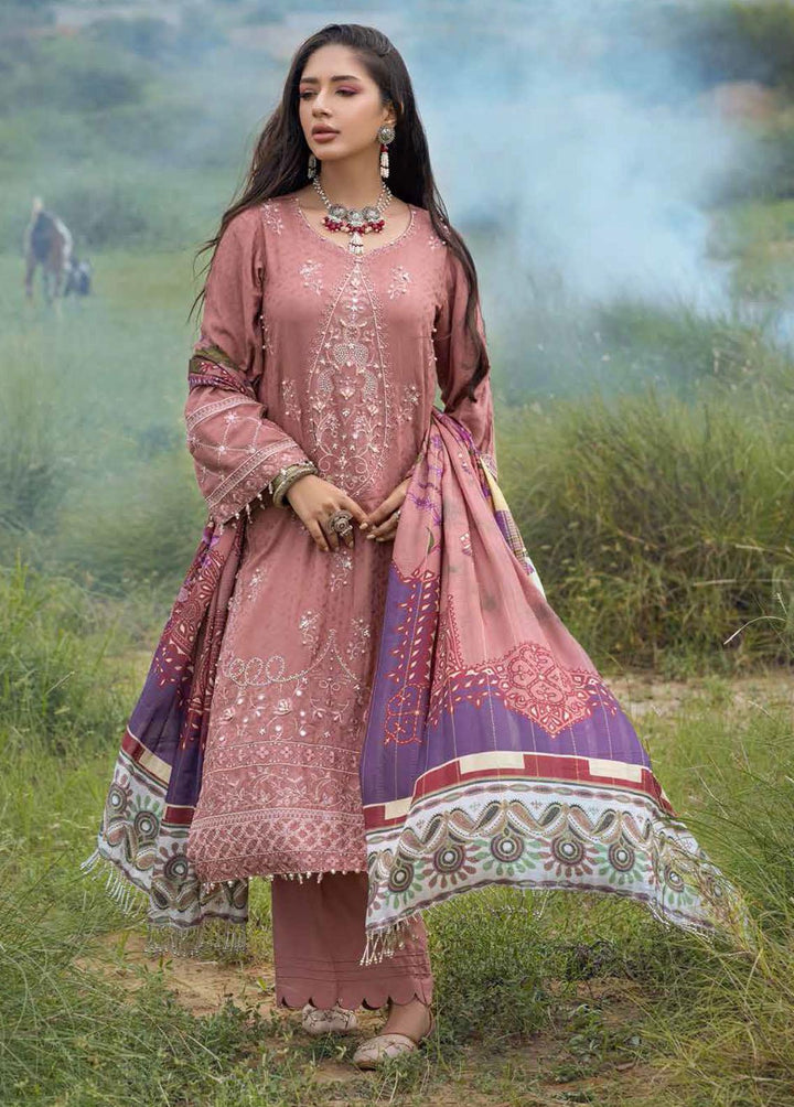 Maya Heerni By Nureh Embroidered Linen Suits Unstitched 3 Piece NU22MH NW-62 - Winter Collection