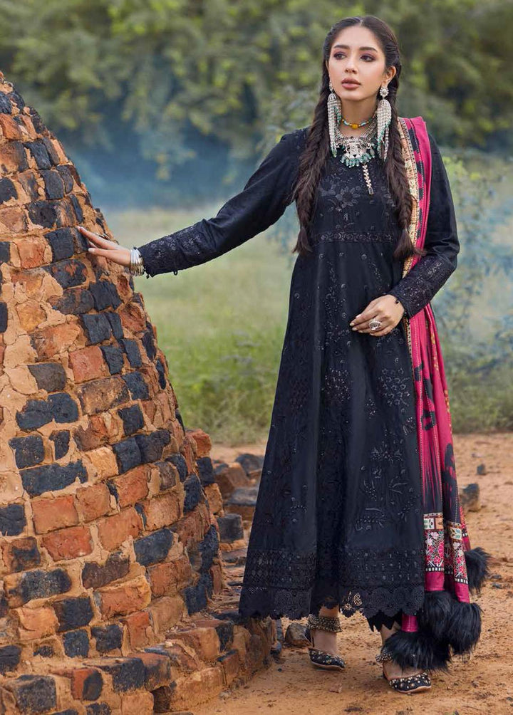 Maya Heerni By Nureh Embroidered Linen Suits Unstitched 3 Piece NU22MH NW-65 - Winter Collection