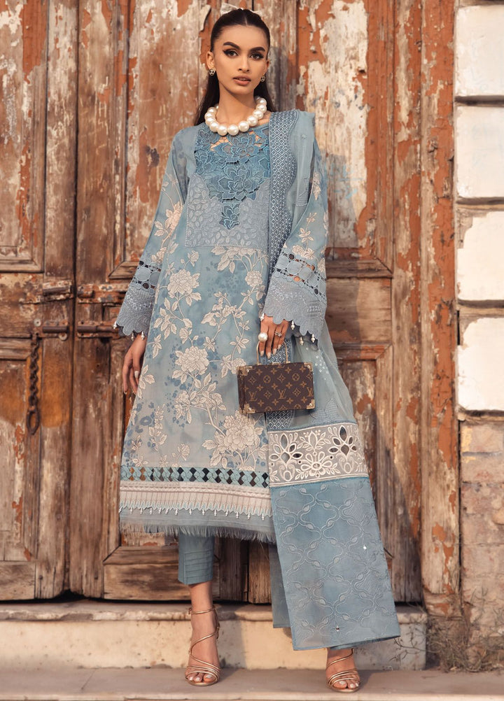 Maya Swiss by Nureh Embroidered Swiss Lawn Suits Unstitched 3 Piece NU24MS NS-116 - Summer Collection