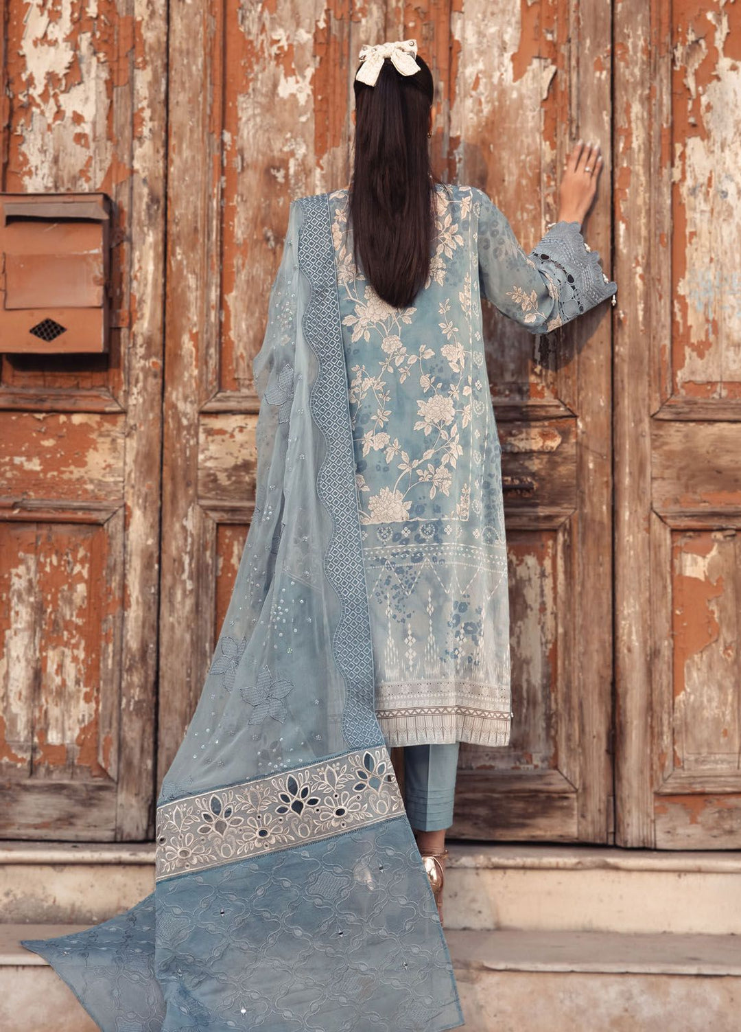 Maya Swiss by Nureh Embroidered Swiss Lawn Suits Unstitched 3 Piece NU24MS NS-116 - Summer Collection