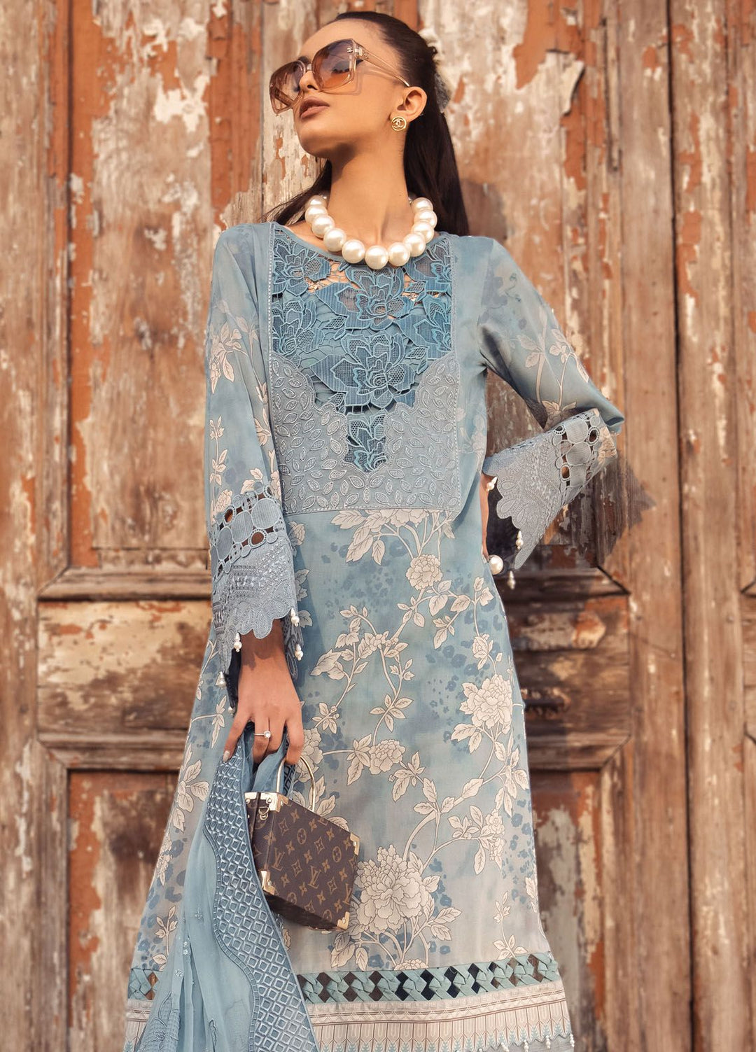 Maya Swiss by Nureh Embroidered Swiss Lawn Suits Unstitched 3 Piece NU24MS NS-116 - Summer Collection