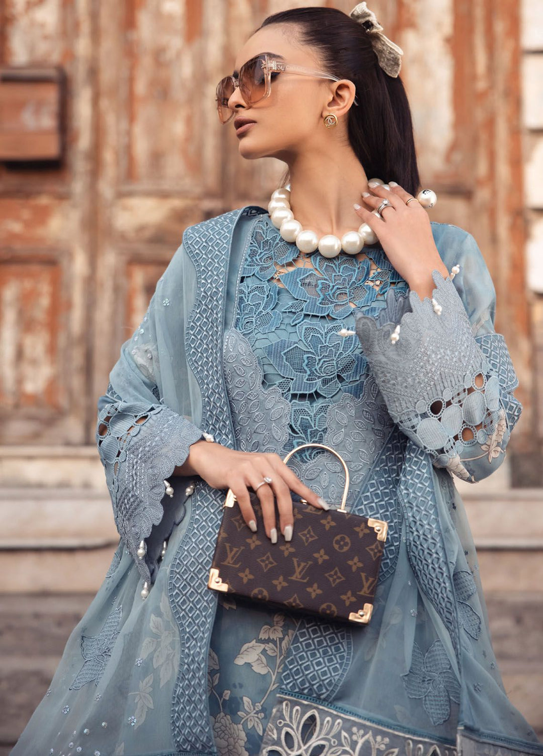 Maya Swiss by Nureh Embroidered Swiss Lawn Suits Unstitched 3 Piece NU24MS NS-116 - Summer Collection