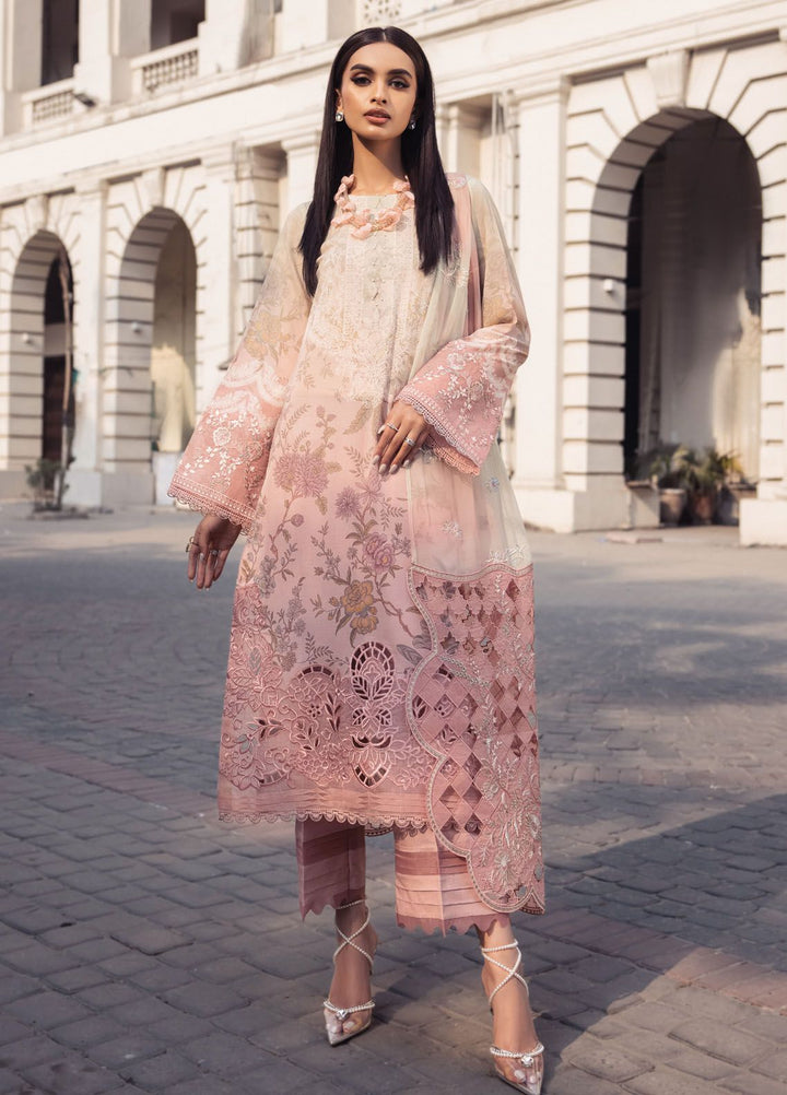 Maya Swiss by Nureh Embroidered Swiss Lawn Suits Unstitched 3 Piece NU24MS NS-117 - Summer Collection