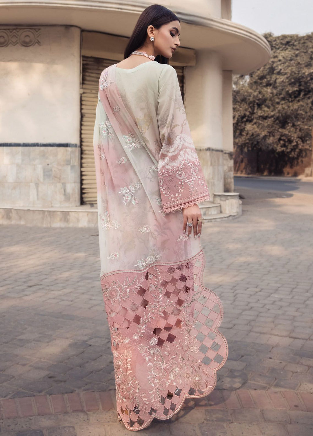 Maya Swiss by Nureh Embroidered Swiss Lawn Suits Unstitched 3 Piece NU24MS NS-117 - Summer Collection