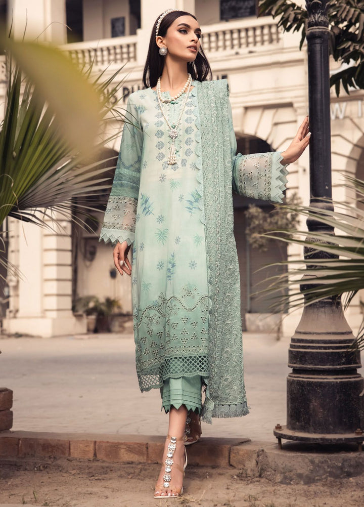 Maya Swiss by Nureh Embroidered Swiss Lawn Suits Unstitched 3 Piece NU24MS NS-118 - Summer Collection