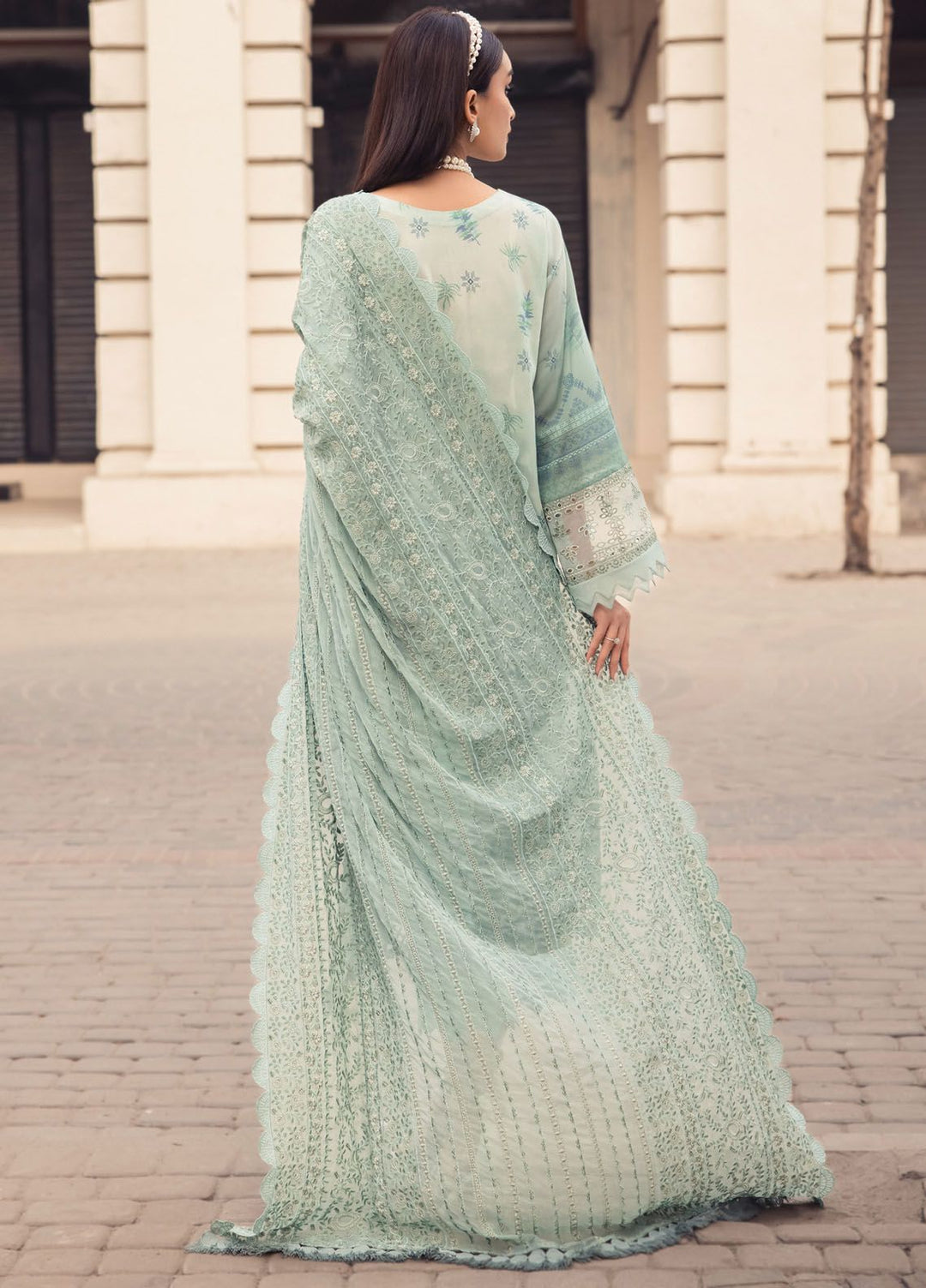 Maya Swiss by Nureh Embroidered Swiss Lawn Suits Unstitched 3 Piece NU24MS NS-118 - Summer Collection