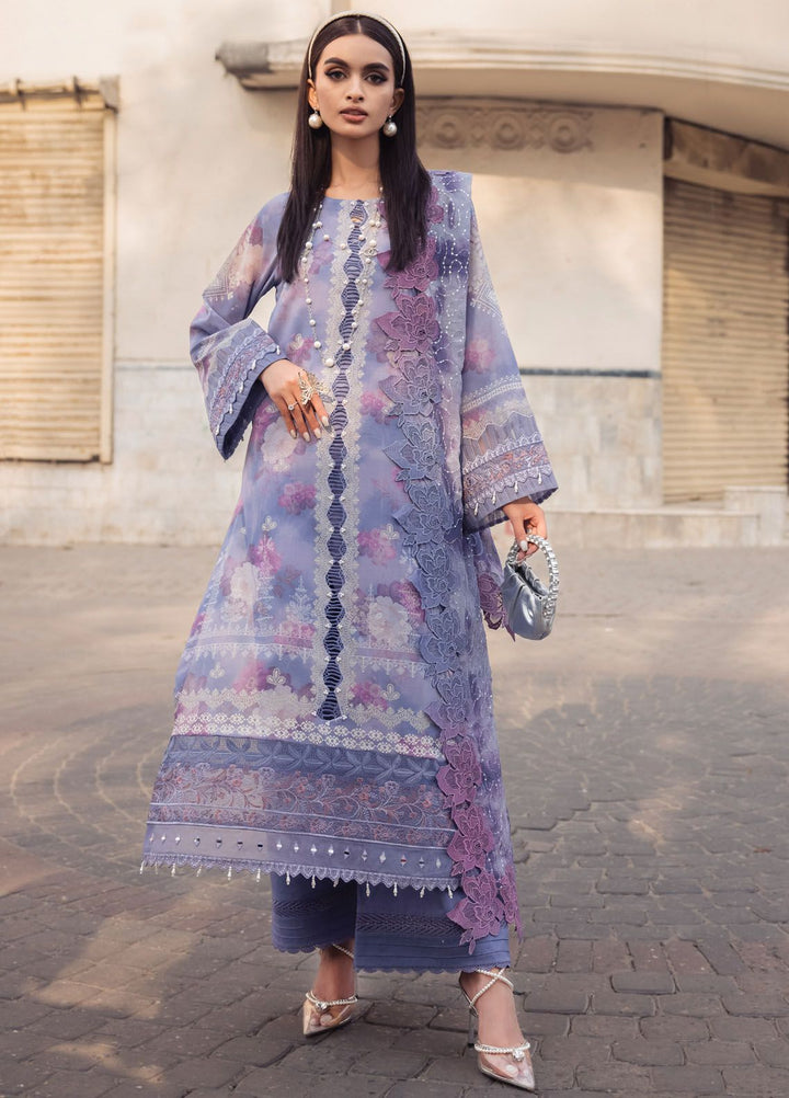 Maya Swiss by Nureh Embroidered Swiss Lawn Suits Unstitched 3 Piece NU24MS NS-119 - Summer Collection