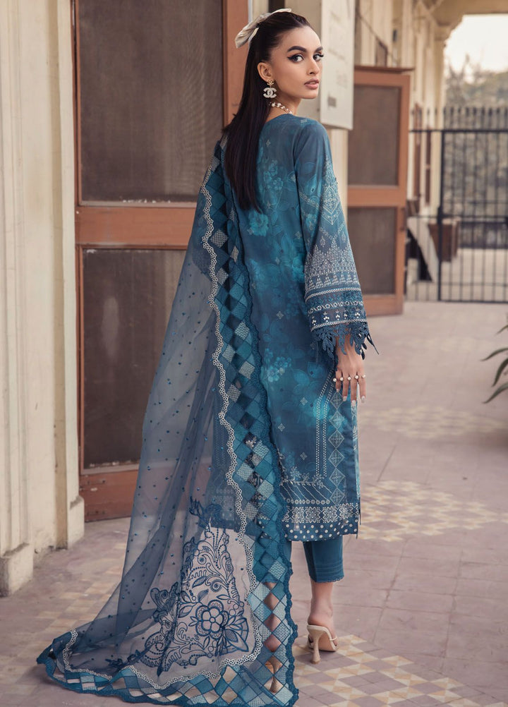 Maya Swiss by Nureh Embroidered Swiss Lawn Suits Unstitched 3 Piece NU24MS NS-120 - Summer Collection