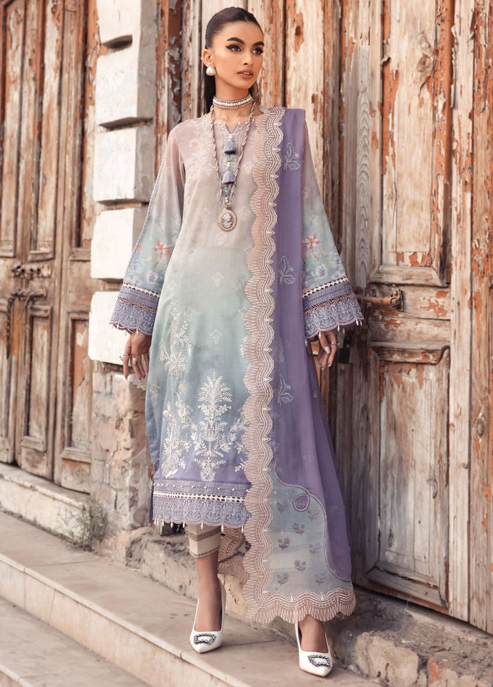 Maya Swiss by Nureh Embroidered Swiss Lawn Suits Unstitched 3 Piece NU24MS NS-121 - Summer Collection