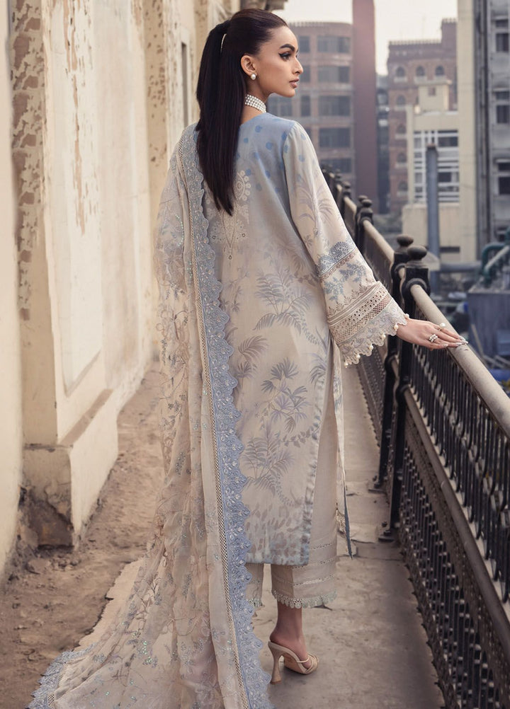 Maya Swiss by Nureh Embroidered Swiss Lawn Suits Unstitched 3 Piece NU24MS NS-122 - Summer Collection