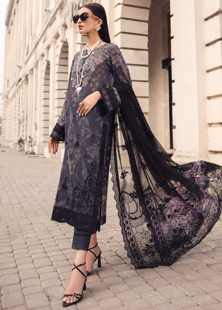 Maya Swiss by Nureh Embroidered Swiss Lawn Suits Unstitched 3 Piece NU24MS NS-123 - Summer Collection