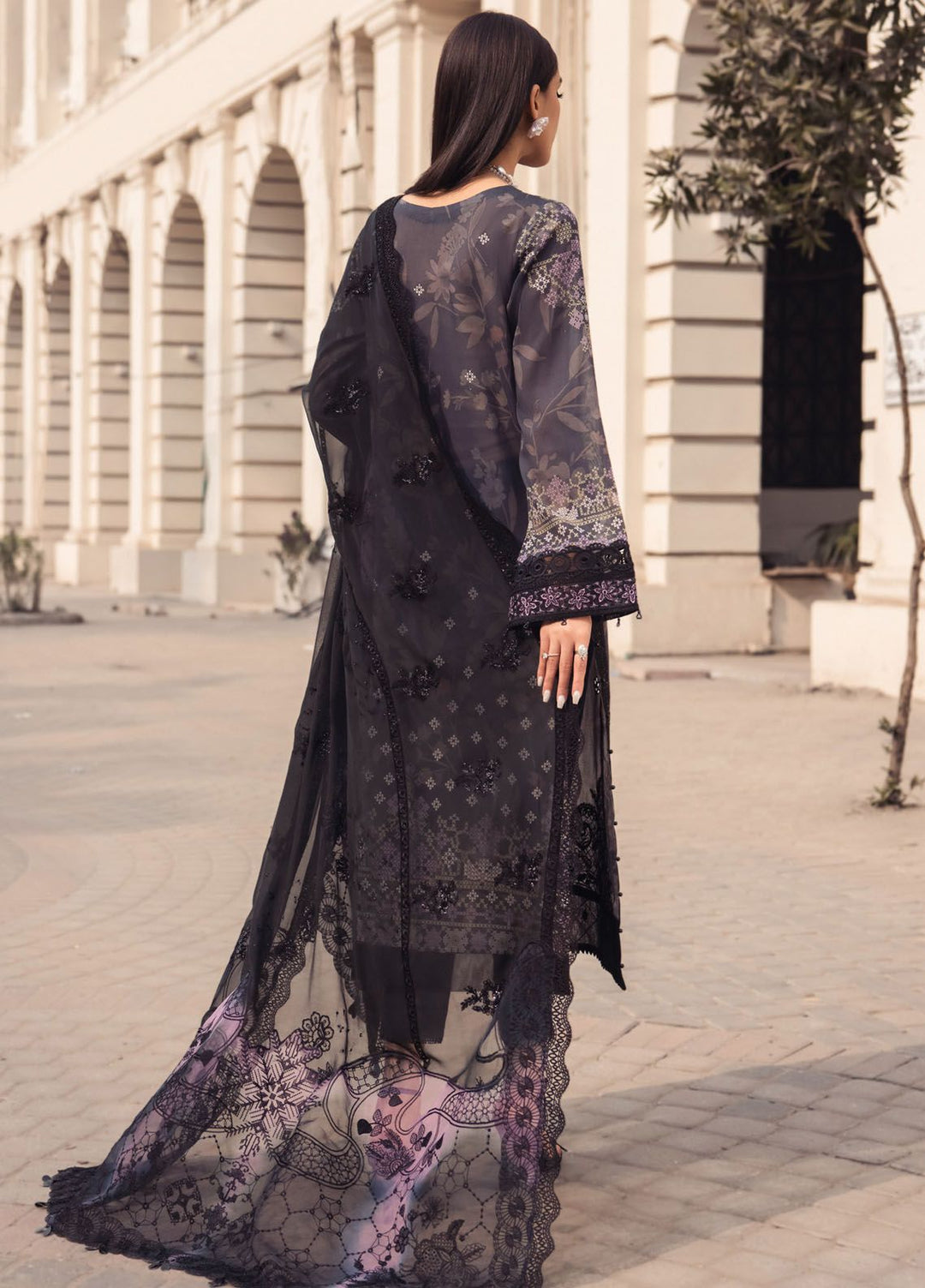 Maya Swiss by Nureh Embroidered Swiss Lawn Suits Unstitched 3 Piece NU24MS NS-123 - Summer Collection