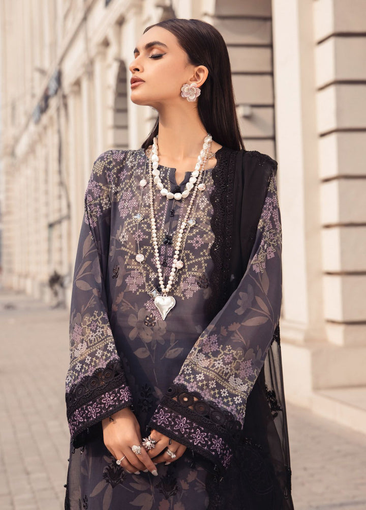 Maya Swiss by Nureh Embroidered Swiss Lawn Suits Unstitched 3 Piece NU24MS NS-123 - Summer Collection