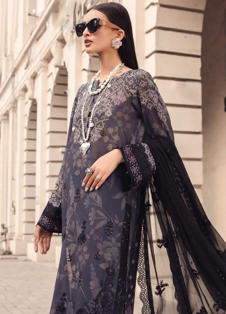 Maya Swiss by Nureh Embroidered Swiss Lawn Suits Unstitched 3 Piece NU24MS NS-123 - Summer Collection