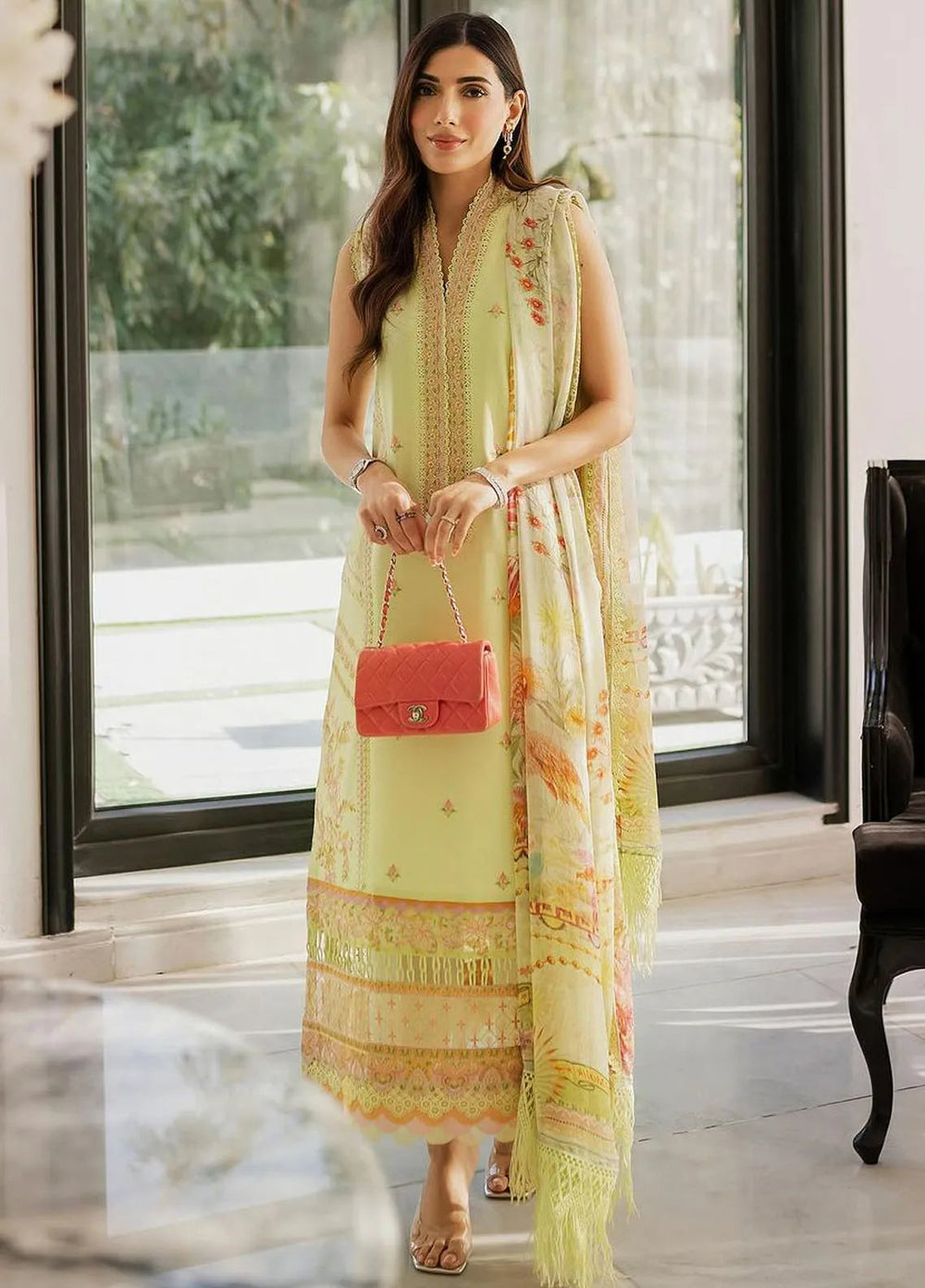 Mayal By Kanwal Malik Embroidered Lawn Suit Unstitched 3 Piece KM24L Anisa - Summer Collection