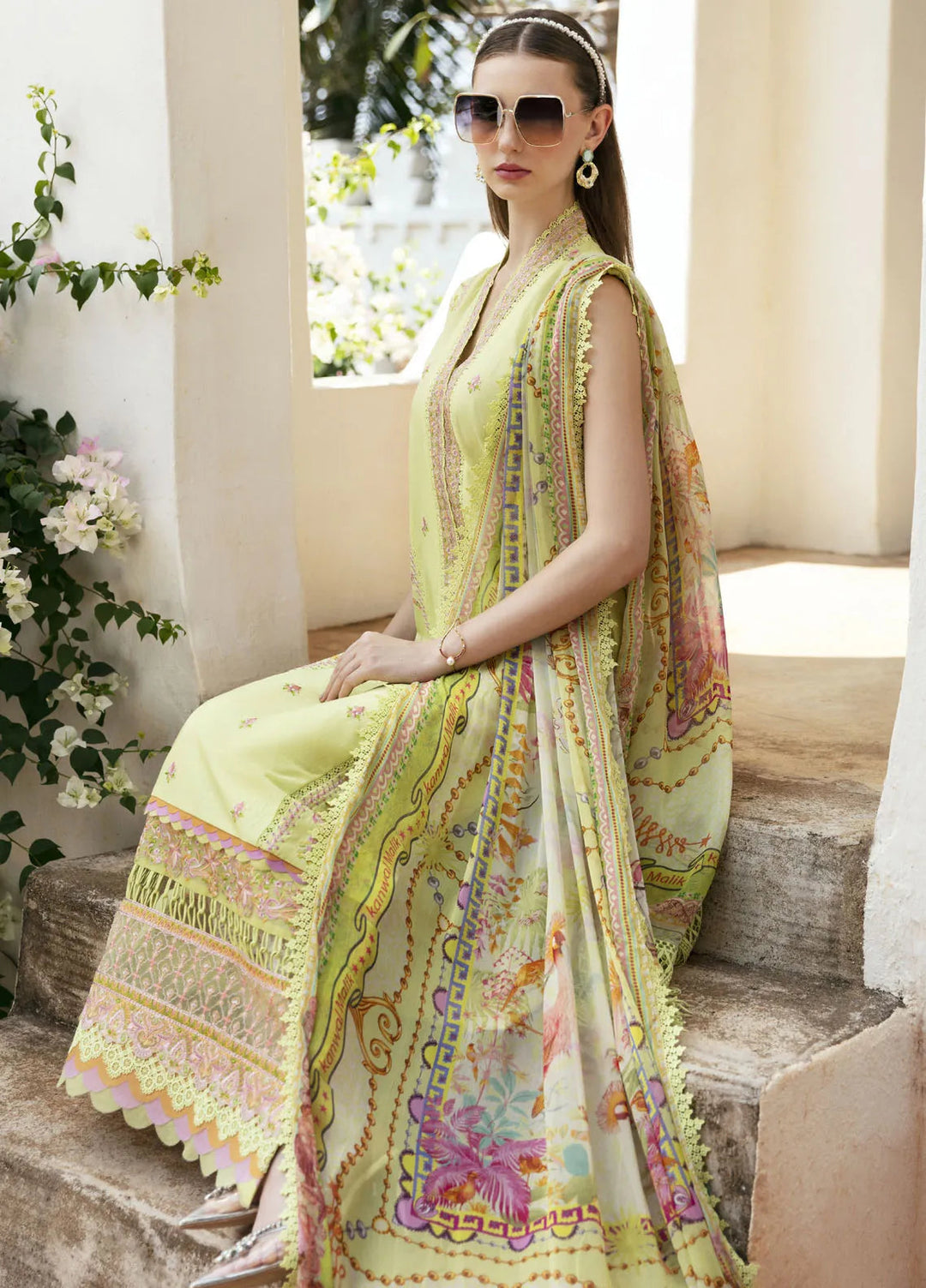 Mayal By Kanwal Malik Embroidered Lawn Suit Unstitched 3 Piece KM24L Anisa - Summer Collection