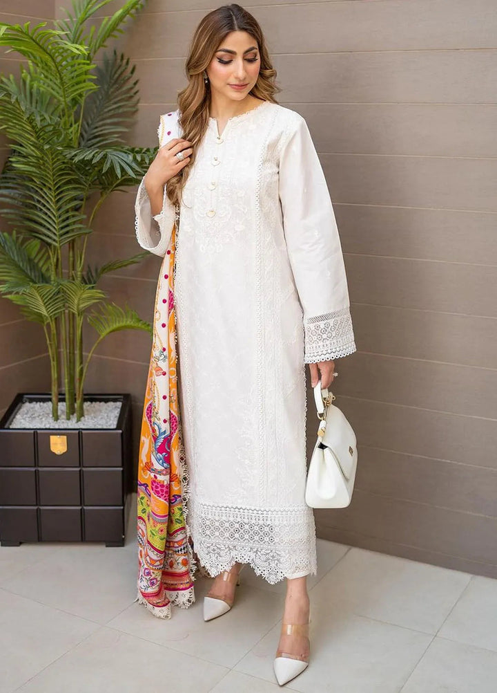Mayal By Kanwal Malik Embroidered Lawn Suit Unstitched 3 Piece KM24L Cerise - Summer Collection