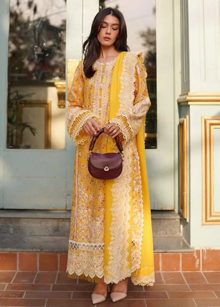 Mayal By Kanwal Malik Embroidered Lawn Suit Unstitched 3 Piece KM24L Elara - Summer Collection