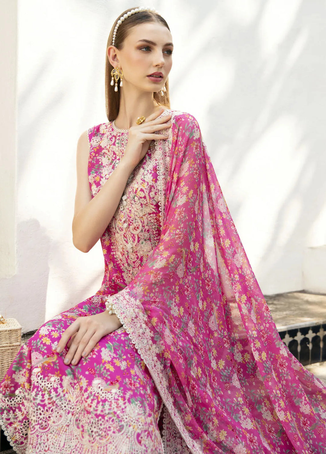 Mayal By Kanwal Malik Embroidered Lawn Suit Unstitched 3 Piece KM24L Lamya - Summer Collection