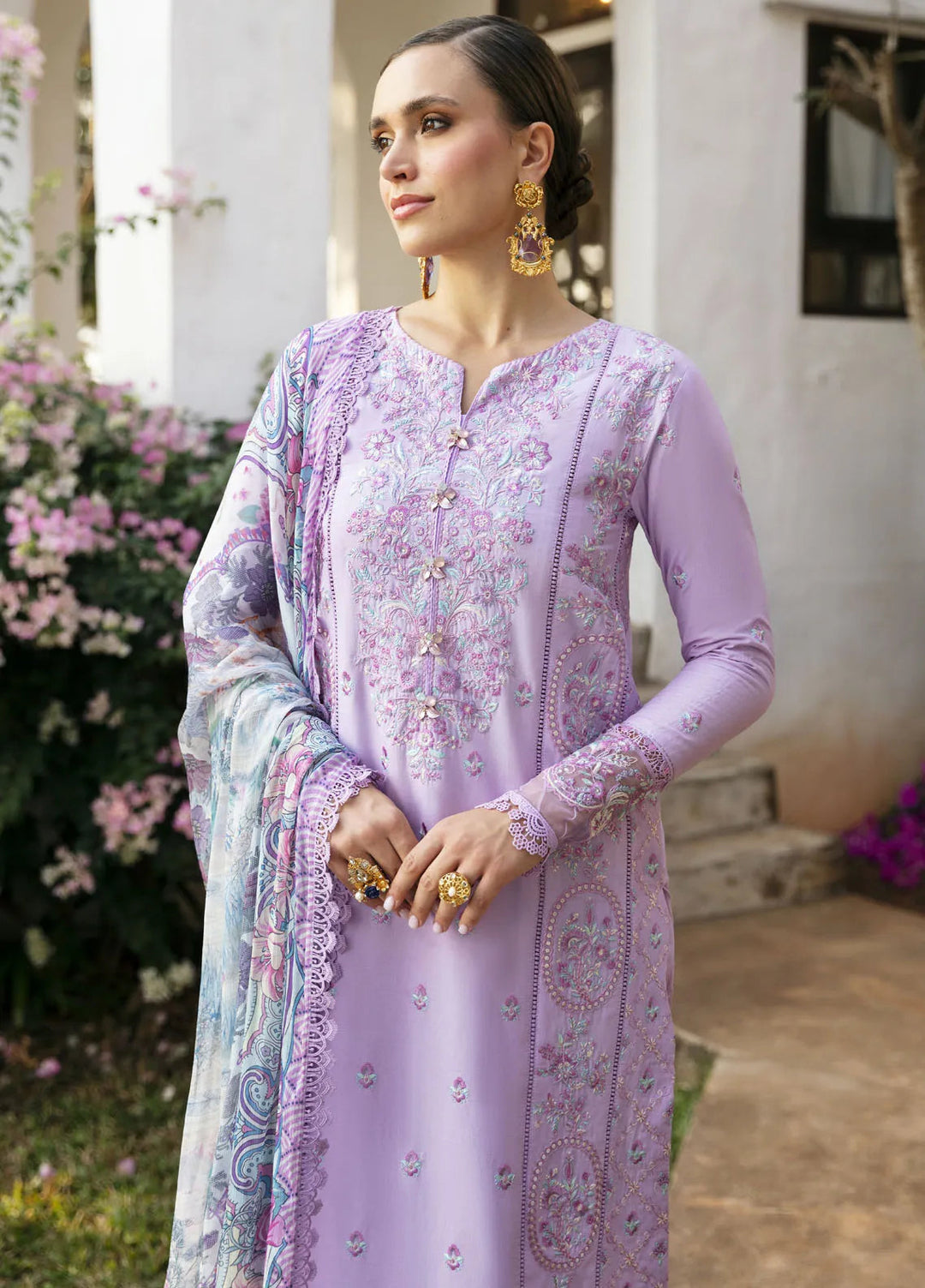 Mayal By Kanwal Malik Embroidered Lawn Suit Unstitched 3 Piece KM24L Siham - Summer Collection