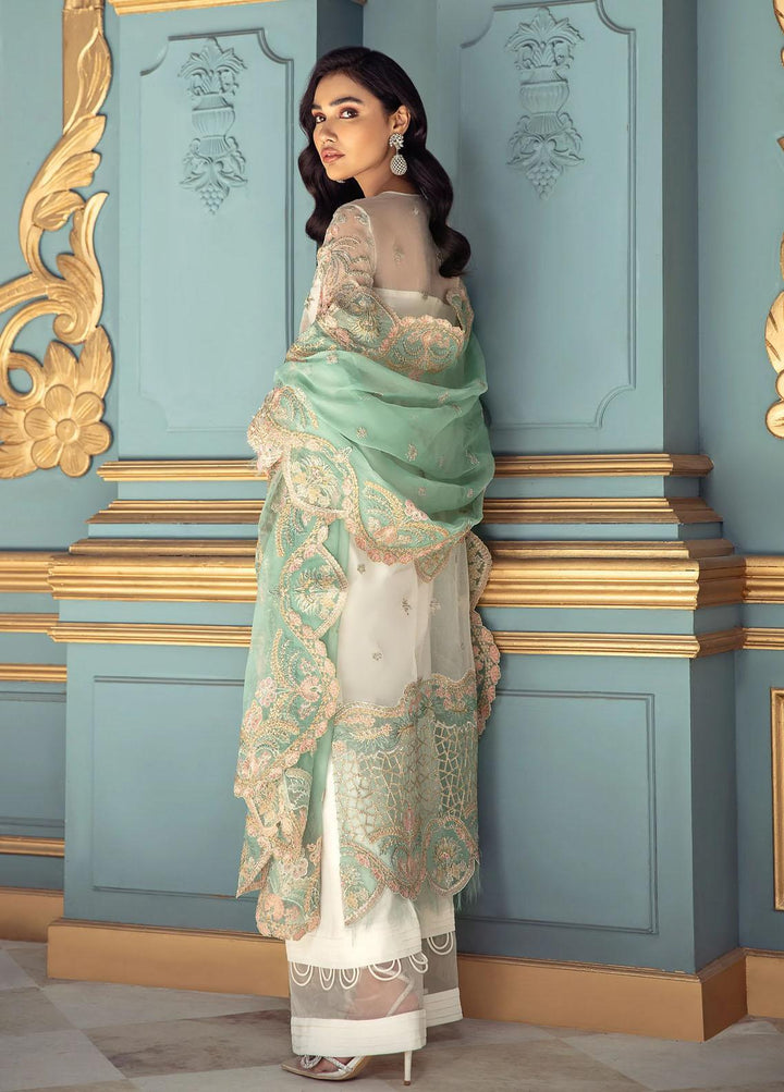 Suveez Luxury Pret  Organza 3 Piece Suit SZ22PM MAH E NOOR (LP-08)