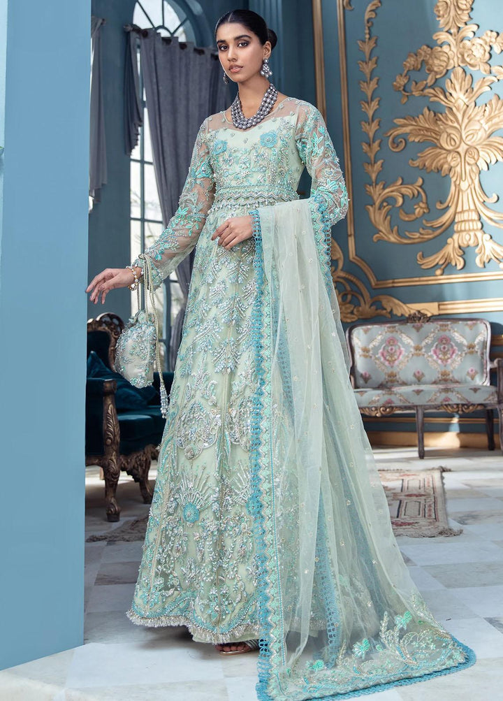 Mayal By Suveez Embroidered Net Suits Unstitched 3 Piece SZ22M LP-10 Mahrosh - Luxury Collection