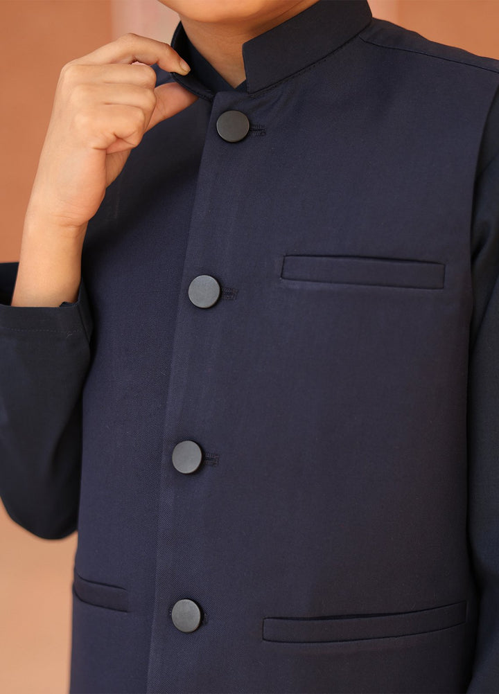 Mazham Plain Boys Kurta Trouser N Waistcoat - NBKTWSW-K