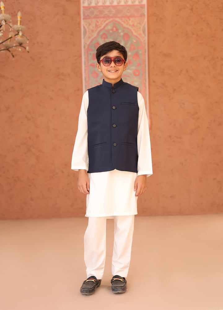Mazham Plain Boys Kurta Trouser N Waistcoat - OWKTWNBSW-K